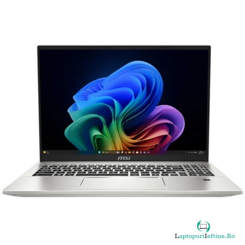 MSI Laptop MSI Prestige A16 AI+ A3HMG-065RO, AMD Ryzen AI 9 365, 16 inch UHD+, 32GB RAM, 1TB SSD, Windows 11 Home, Argintiu