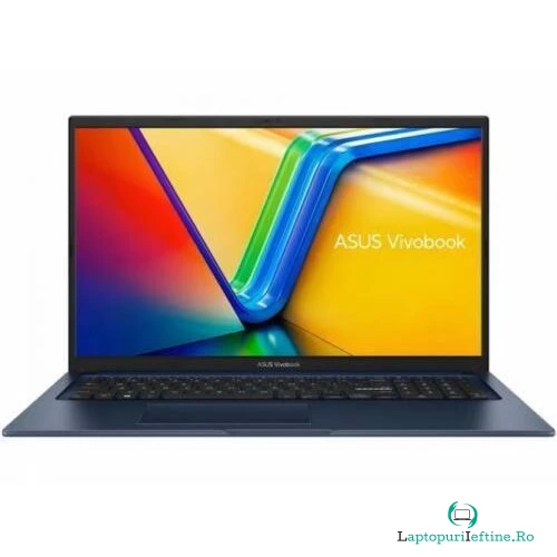 Asus Laptop Asus VivoBook X1704VA, Intel Core i5-1335U, 17.3 inch FHD, 16GB RAM, 1TB SSD, No OS, Albastru la 3,407.99 lei ron