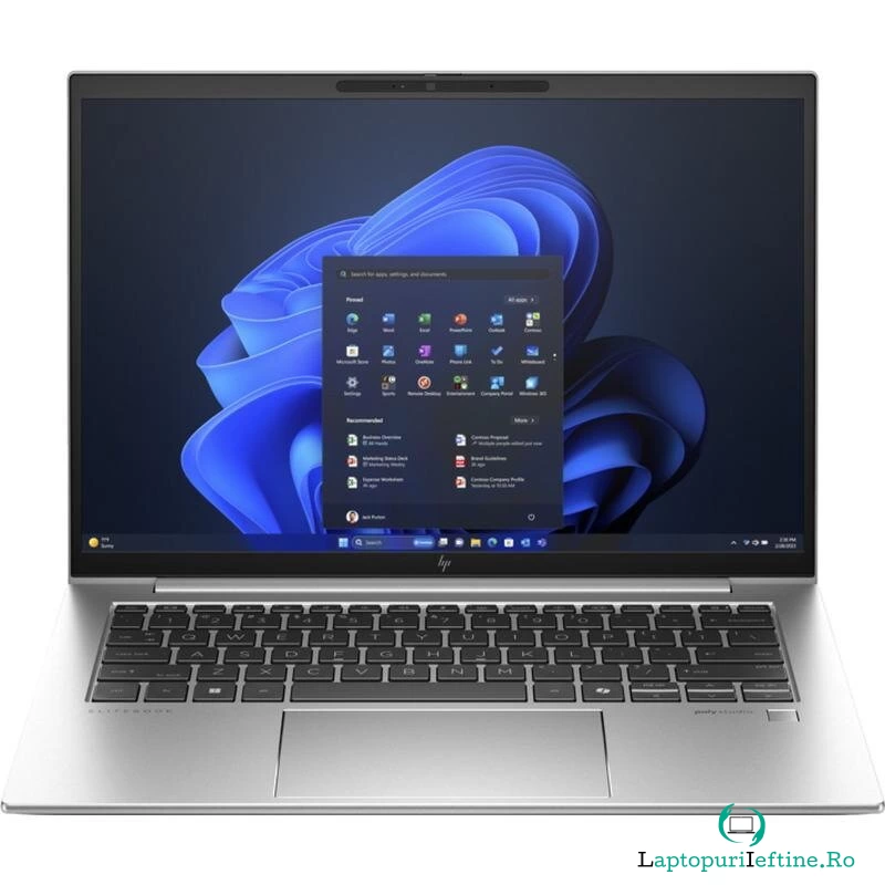 HP Laptop HP 840 G11, Intel Core Ultra 7 155U, 14 inch WUXGA, 16GB RAM, 512GB SSD, Windows 11 Pro, Argintiu
