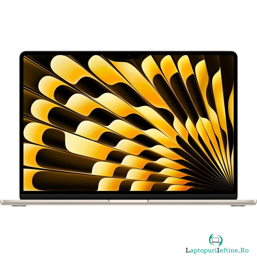 Apple Laptop Apple MacBook Air 15 cu procesor Apple M2, 8 nuclee CPU si 10 nuclee GPU, 8GB, 512GB SSD, Starlight, RO KB la 8,499.99 lei ron