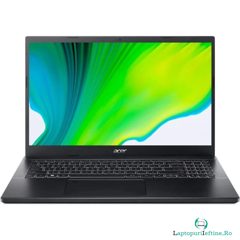 Acer Laptop Gaming Acer Aspire 7 A715-76G, Intel Core i5-12450H, 15.6 inch FHD, 16GB RAM, 512GB SSD, nVidia RTX 3050 4GB, Free DOS, Negru la 3,166.99 lei ron