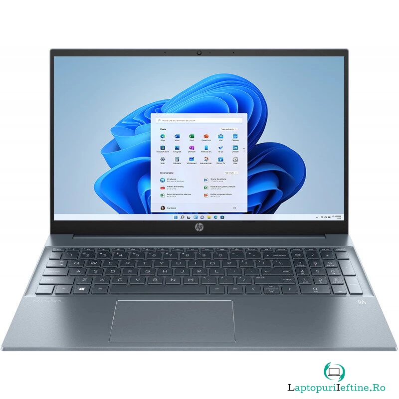 HP Laptop HP 15.6'' Pavilion 15-eh1005nq, FHD IPS, Procesor AMD Ryzen™ 7 5700U (8M Cache, up to 4.3 GHz), 8GB DDR4, 512GB SSD, Radeon, Win 11 Home, Fog Blue la 2,974.15 lei ron