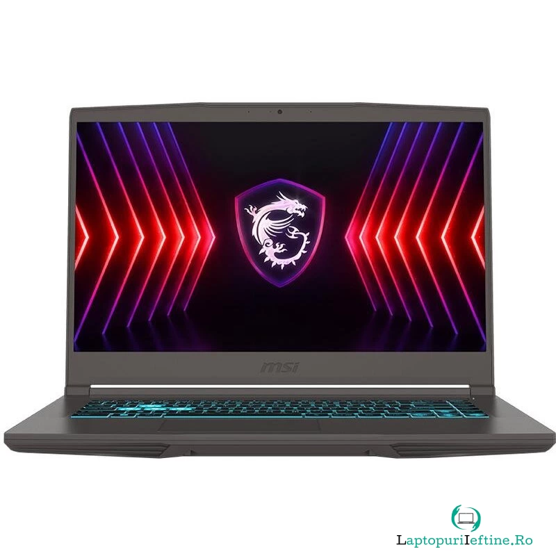MSI Laptop Gaming MSI TThin B12UCX, Intel Core i5-12450H, 15.6 inch FHD, 16GB RAM, 512GB SSD, nVidia RTX 2050 4GB, Free DOS, Gri