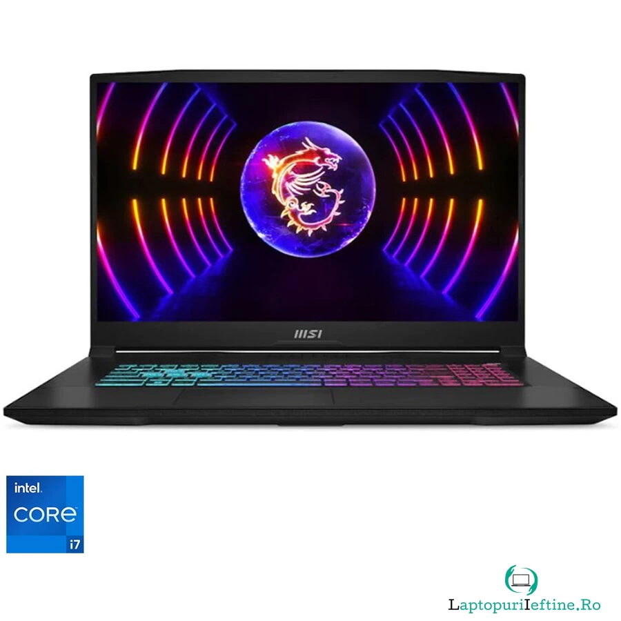 MSI Laptop Gaming MSI Katana 17 B13VFK cu procesor Intel® Core™ i7-13620H pana la 4.9 GHz, 17.3, Full HD, 144Hz, 16GB, 1TB SSD, NVIDIA® GeForce RTX™ 4060 8GB GDDR6, Free DOS, Black