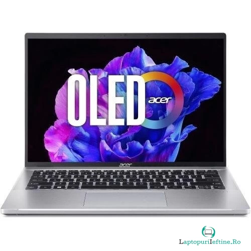 Acer Laptop Acer Swift Go 14 SFG14-72, Intel Core Ultra 7 155H, 14 inch WQXGA+, 16GB RAM, 512GB SSD, Windows 11 Home, Argintiu