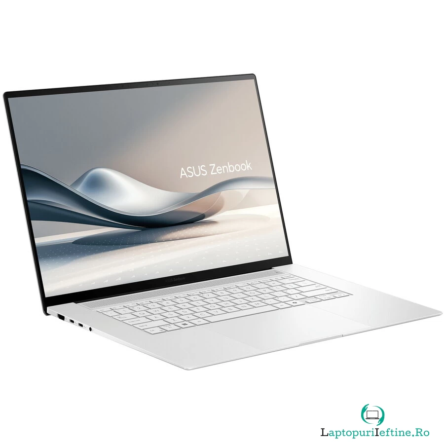 Asus Ultrabook ASUS 16'' Zenbook S 16 OLED UM5606WA, 3K 120Hz Touch, Procesor AMD Ryzen™ AI 9 HX 370 (24M Cache, up to 5.10 GHz), 32GB LPDDR5X, 2TB SSD, AMD Radeon 890M, Win 11 Pro, Alb la 10,337.99 lei ron
